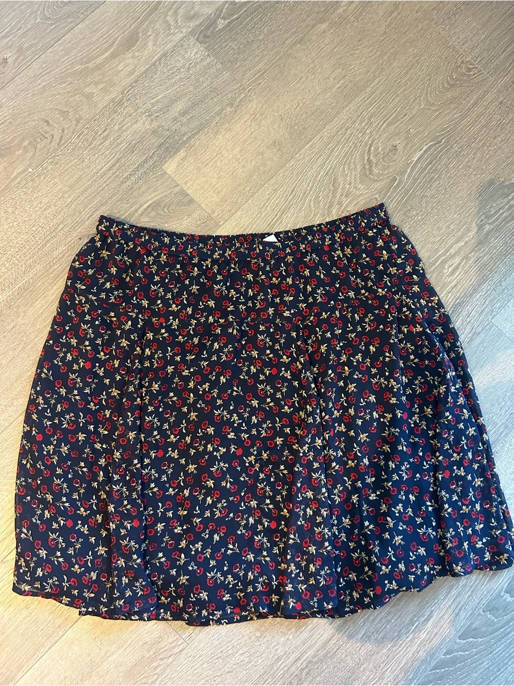 Old navy Navy Floral A-Line Skirt